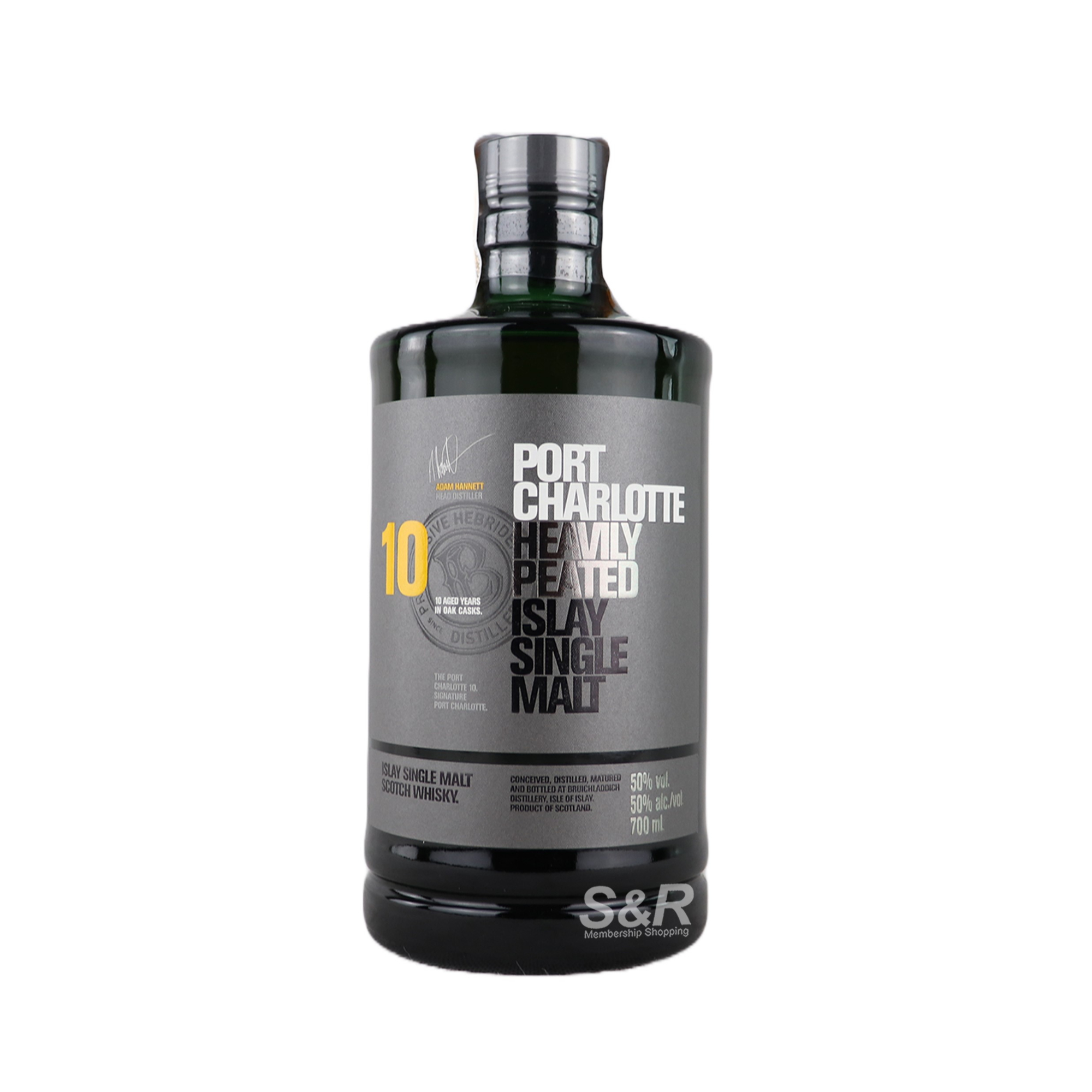 Bruichladdich Port Charlotte Aged 10 Years Islay Single Malt Whisky 750mL